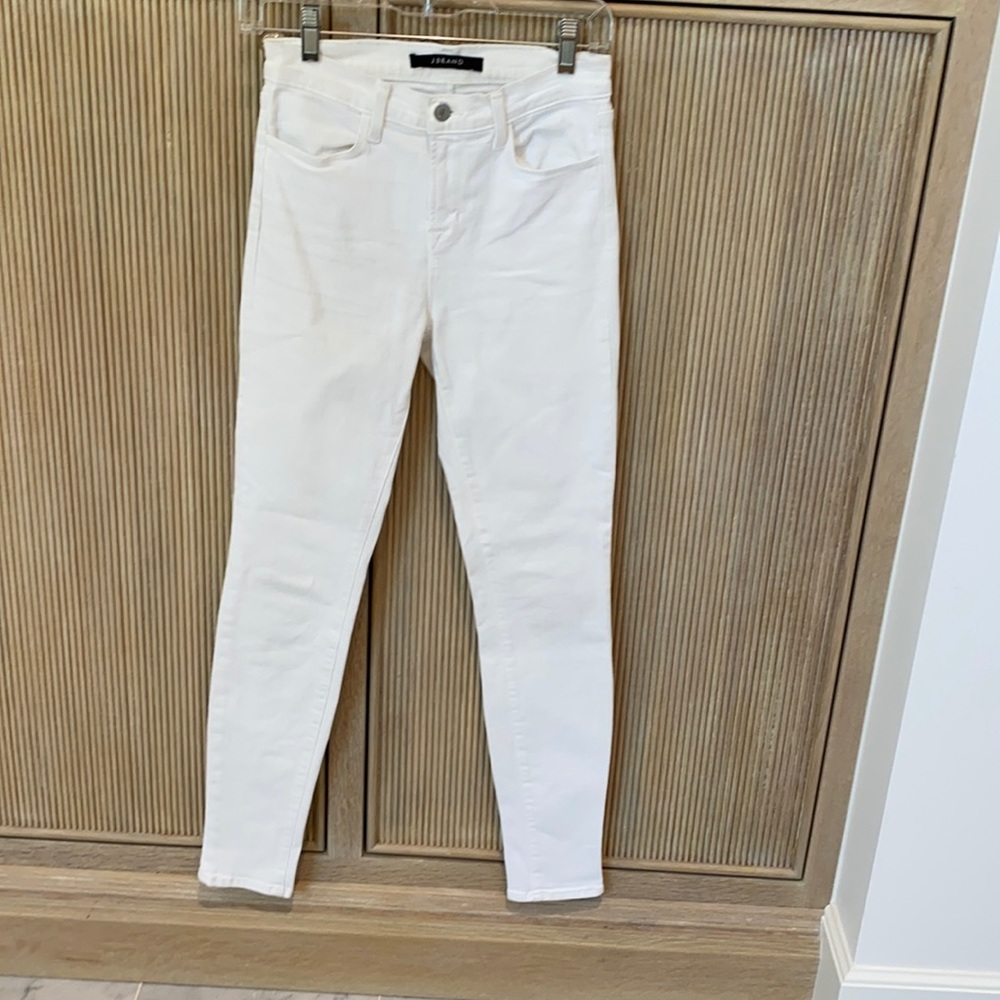 White Skinny J Brand Jeans